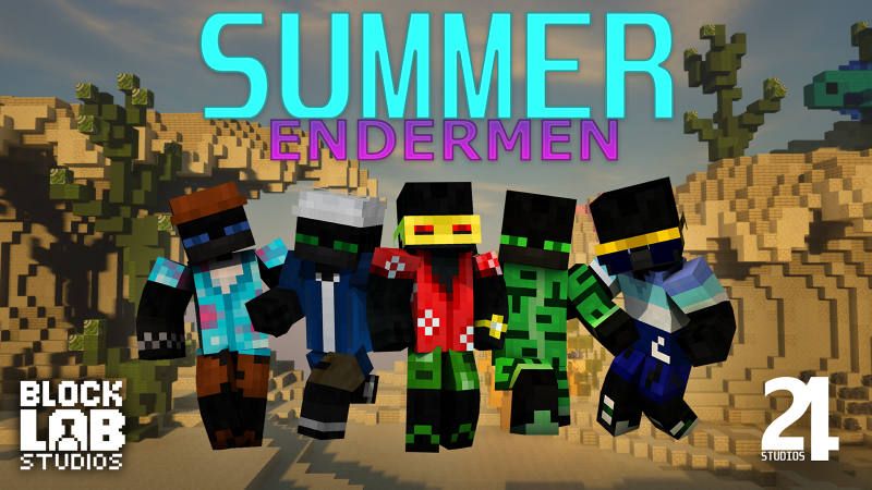 Summer Endermen on the Minecraft Marketplace by BLOCKLAB Studios Summer Endermen on the Minecraft Marketplace by BLOCKLAB Studios