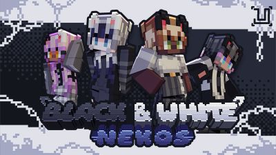 Black and White Nekos on the Minecraft Marketplace by UnderBlocks Studios