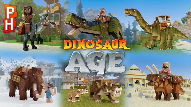 Dinosaur Age on the Minecraft Marketplace by PixelHeads Dinosaur Age on the Minecraft Marketplace by PixelHeads