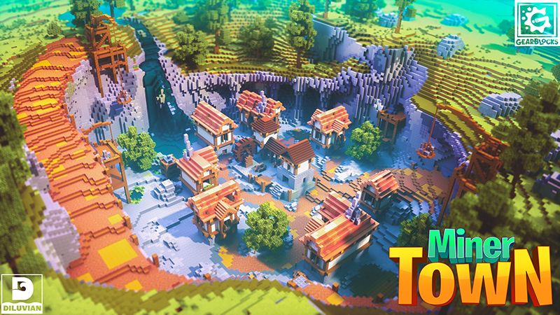 Miner Town on the Minecraft Marketplace by Gearblocks Miner Town on the Minecraft Marketplace by Gearblocks