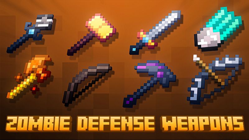 Zombie Defense Weapons on the Minecraft Marketplace by Duh