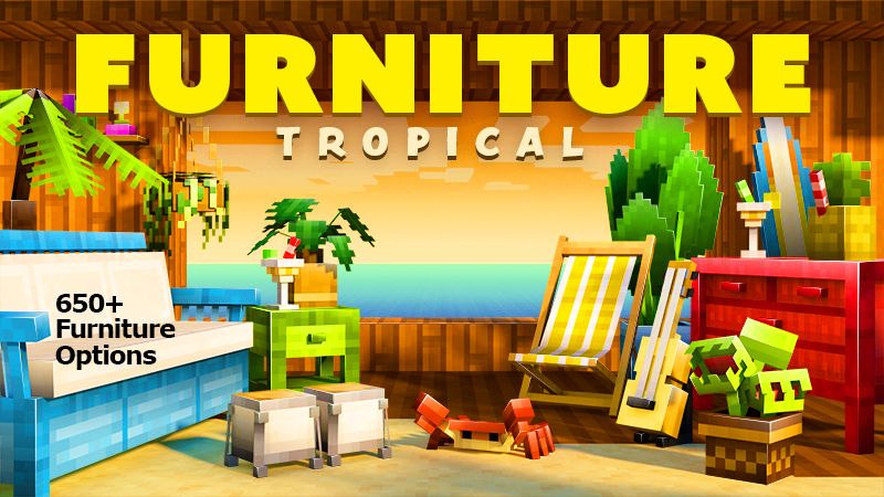 Furniture Tropical on the Minecraft Marketplace by Spark Universe Furniture Tropical on the Minecraft Marketplace by Spark Universe