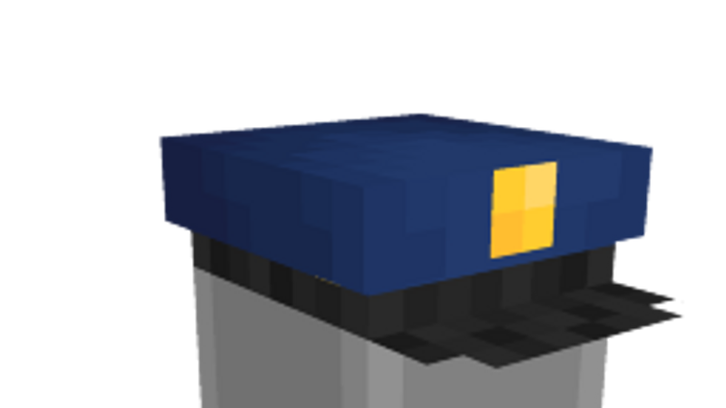 Police Hat on the Minecraft Marketplace by Pixels & Blocks