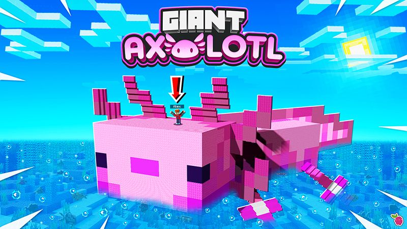 Giant Axolotl on the Minecraft Marketplace by Razzleberries Giant Axolotl on the Minecraft Marketplace by Razzleberries