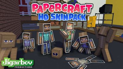Papercraft HD Skin Pack on the Minecraft Marketplace by Jigarbov Productions