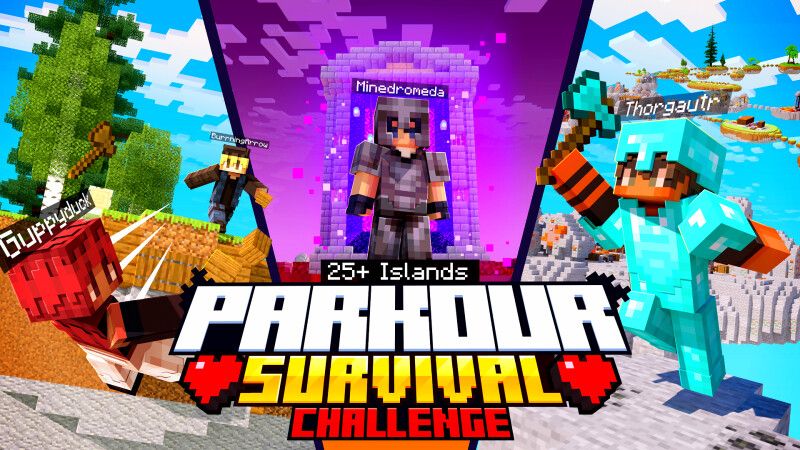 Parkour Survival Challenge on the Minecraft Marketplace by CrackedCubes Parkour Survival Challenge on the Minecraft Marketplace by CrackedCubes