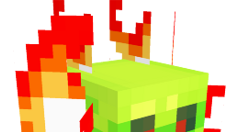 RGB Flame Creeper on the Minecraft Marketplace by FingerMaps