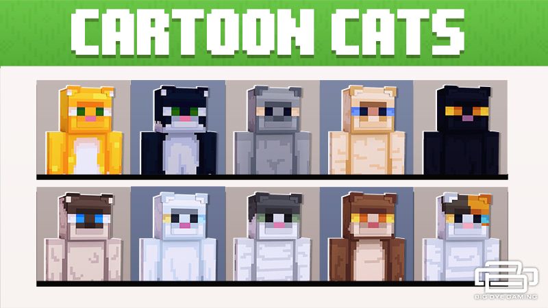 Cartoon Cats on the Minecraft Marketplace by Big Dye Gaming Cartoon Cats on the Minecraft Marketplace by Big Dye Gaming