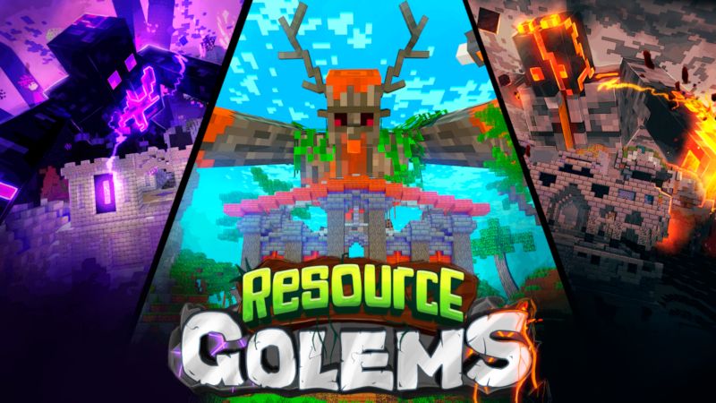 Resource Golems on the Minecraft Marketplace by stonemasons Resource Golems on the Minecraft Marketplace by stonemasons