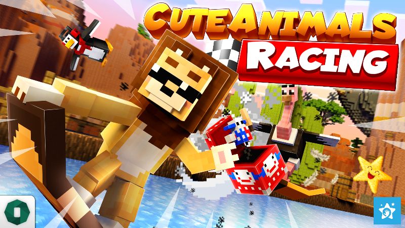 Cute Animals Racing on the Minecraft Marketplace by Octovon Cute Animals Racing on the Minecraft Marketplace by Octovon
