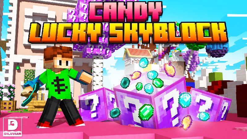 Candy Lucky Skyblock on the Minecraft Marketplace by Diluvian Candy Lucky Skyblock on the Minecraft Marketplace by Diluvian