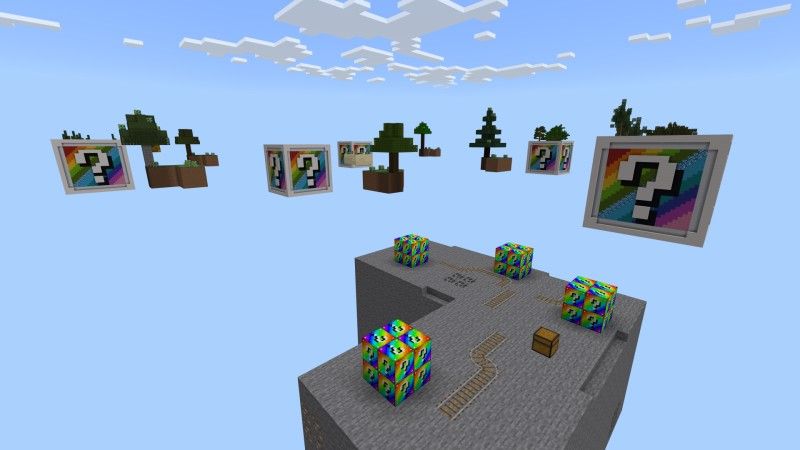 XL Rainbow Block Skyblock by Fall Studios