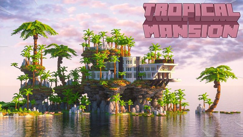 Tropical Mansion on the Minecraft Marketplace by Street Studios