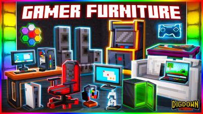 Gamer Furniture on the Minecraft Marketplace by Dig Down Studios