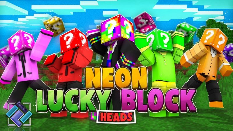 Neon Lucky Block Heads