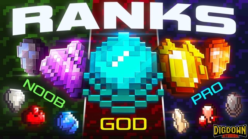 Ranks on the Minecraft Marketplace by Dig Down Studios