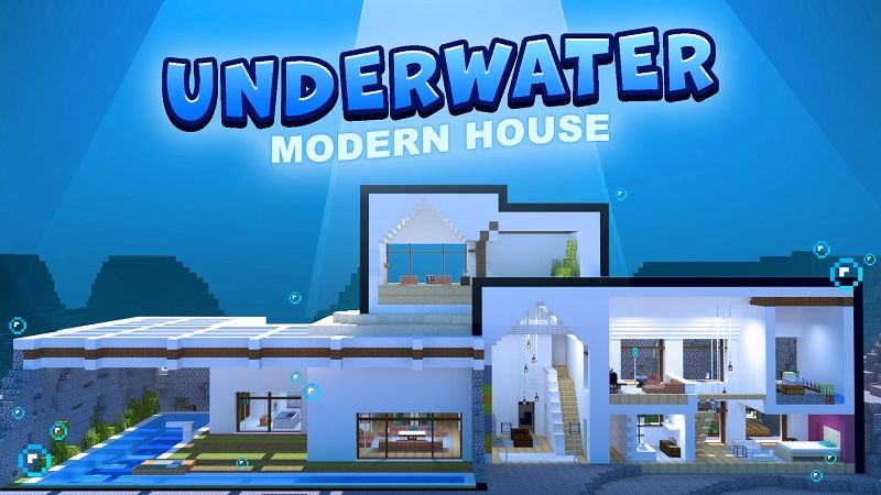 Underwater Modern House on the Minecraft Marketplace by BBB Studios Underwater Modern House on the Minecraft Marketplace by BBB Studios