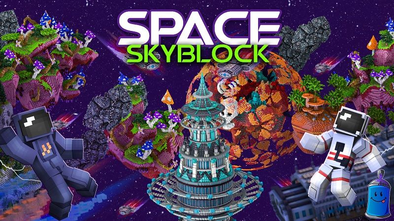 Space Skyblock on the Minecraft Marketplace by Street Studios