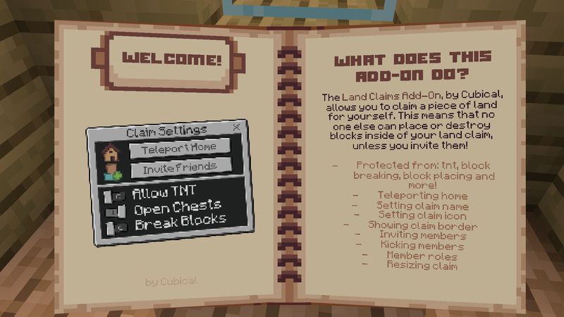 Land Claims Add-On by Cubical