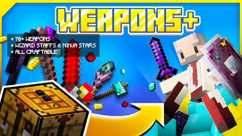 WEAPONS on the Minecraft Marketplace by Kubo Studios WEAPONS on the Minecraft Marketplace by Kubo Studios