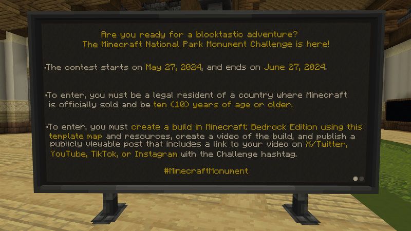 Minecraft Monument Challenge by Minecraft