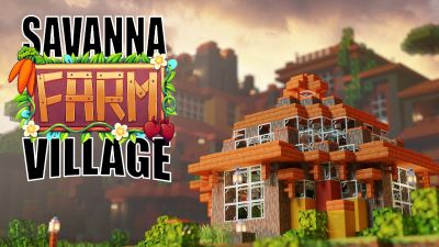 Savanna Farm Village on the Minecraft Marketplace by BTWN Creations