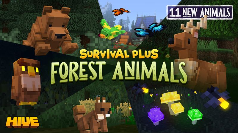 Survival Plus Forest Animals on the Minecraft Marketplace by The Hive Survival Plus Forest Animals on the Minecraft Marketplace by The Hive