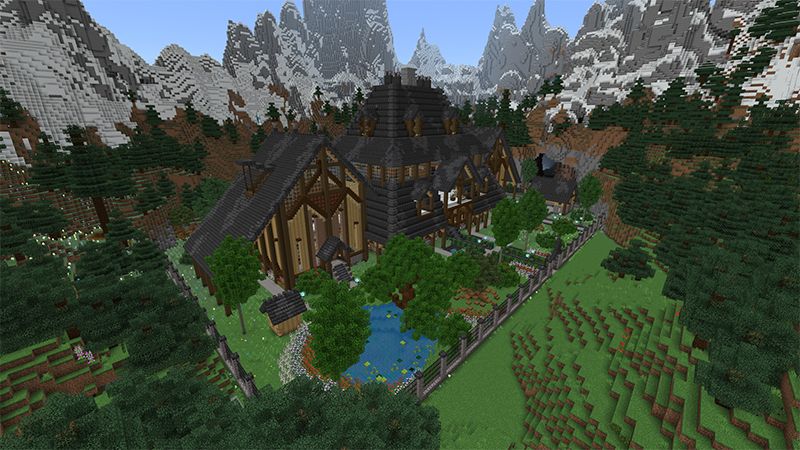 Cottage Lost in the Mountains by Netherpixel