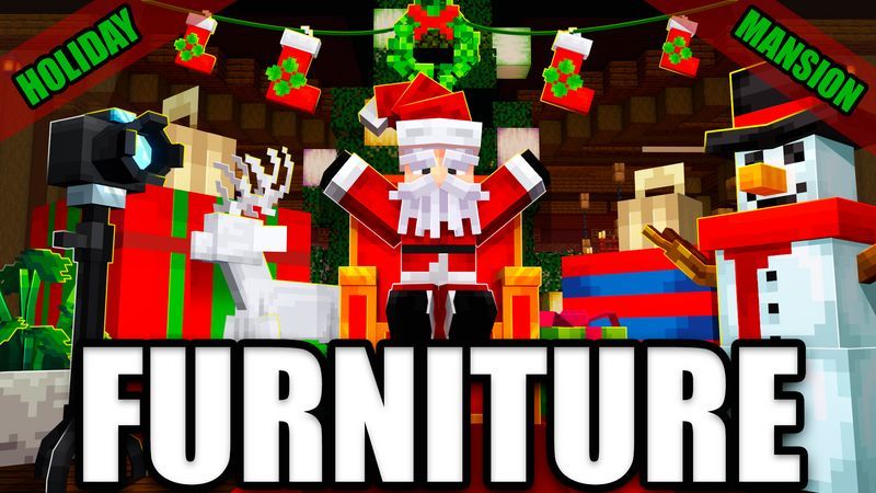 Holiday Furniture Mansion on the Minecraft Marketplace by 5 Frame Studios Holiday Furniture Mansion on the Minecraft Marketplace by 5 Frame Studios