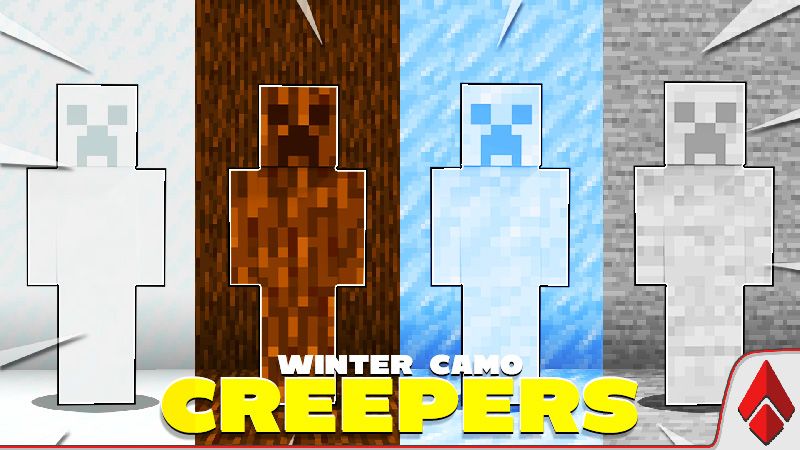Winter Camo Creepers on the Minecraft Marketplace by Netherfly