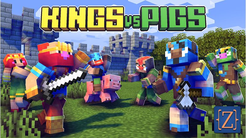 Kings Vs Pigs on the Minecraft Marketplace by Code Zealot Studios LLC Kings Vs Pigs on the Minecraft Marketplace by Code Zealot Studios LLC