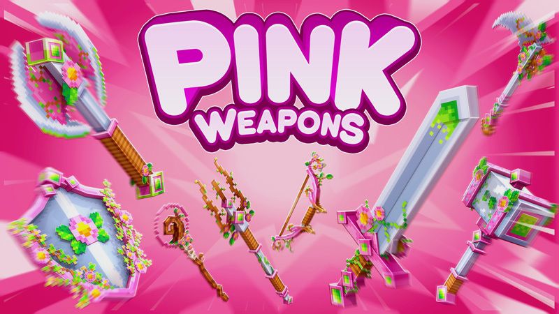 Pink Weapons on the Minecraft Marketplace by CubeCraft Games