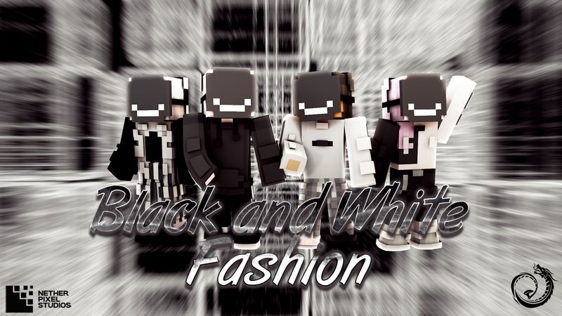 Black and White Fashion on the Minecraft Marketplace by Netherpixel