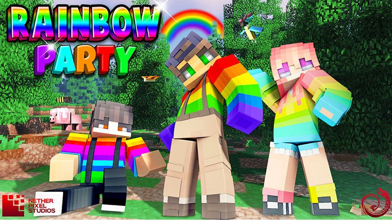 Rainbow Party on the Minecraft Marketplace by Netherpixel