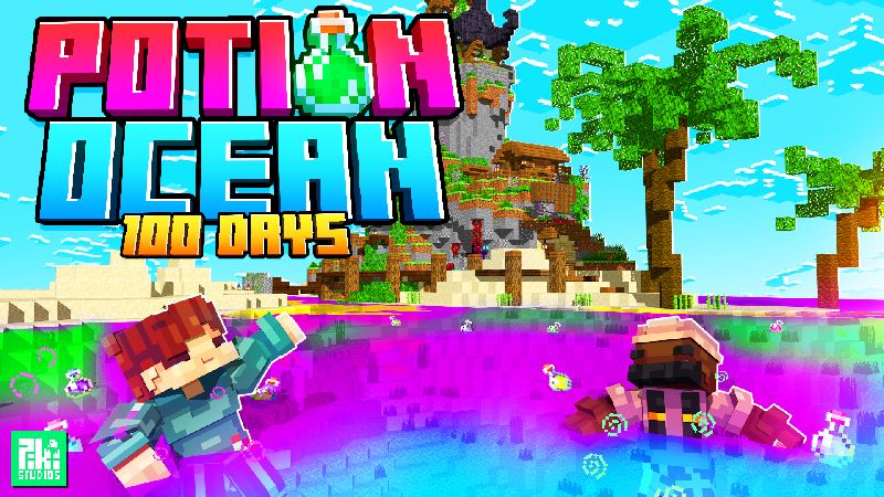 Potion Ocean 100 Days on the Minecraft Marketplace by Piki Studios Potion Ocean 100 Days on the Minecraft Marketplace by Piki Studios