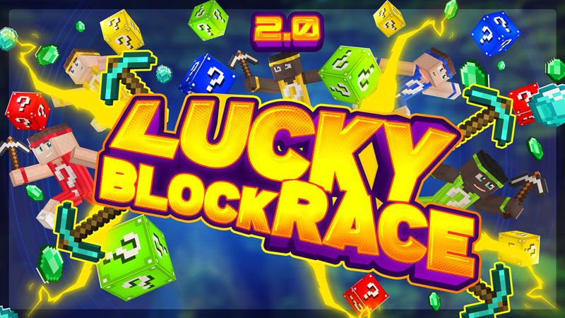 Lucky Block Race on the Minecraft Marketplace by Volcano Lucky Block Race on the Minecraft Marketplace by Volcano