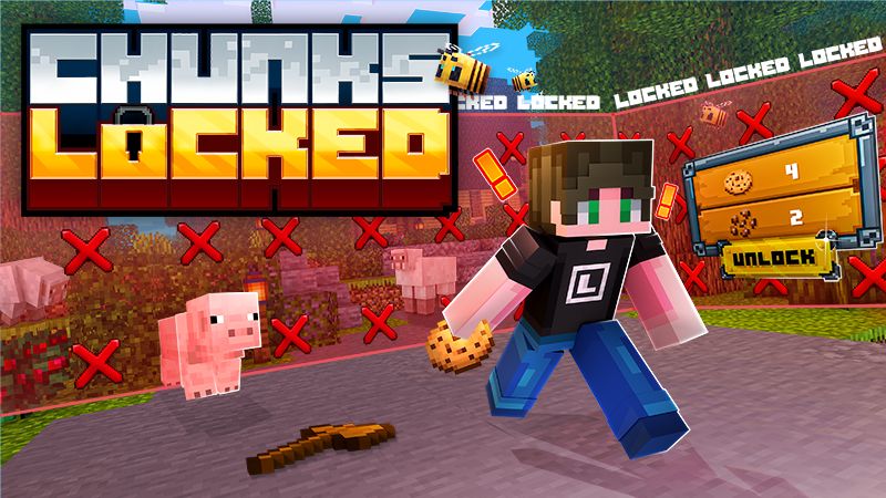 SURVIVAL BUT CHUNKS ARE LOCKED on the Minecraft Marketplace by Lore Studios