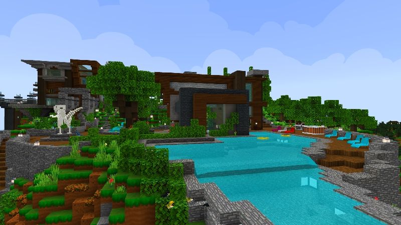 Modern House: Cliffside! by VoxelBlocks