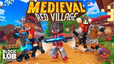 Medieval Red Village on the Minecraft Marketplace by BLOCKLAB Studios