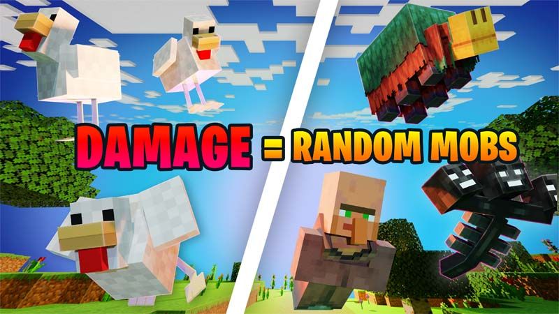 DAMAGE RANDOM MOBS on the Minecraft Marketplace by 4KS Studios DAMAGE RANDOM MOBS on the Minecraft Marketplace by 4KS Studios