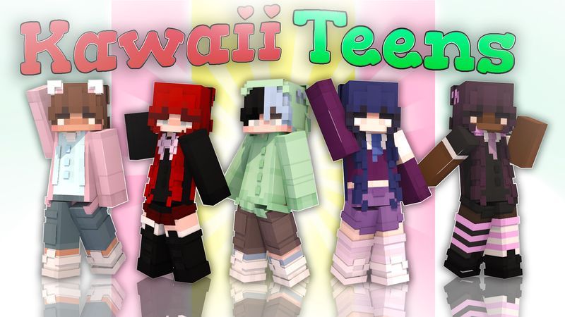 Kawaii Teens on the Minecraft Marketplace by Asiago Bagels