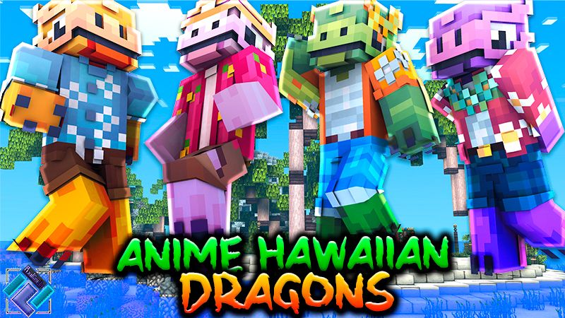 Anime Hawaiian Dragons on the Minecraft Marketplace by PixelOneUp