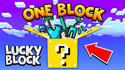 One Block Lucky Block on the Minecraft Marketplace by Volcano