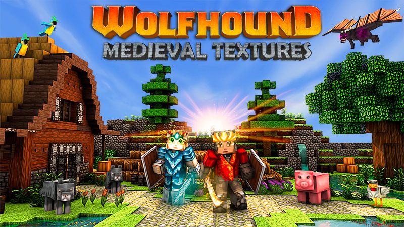 Wolfhound Medieval Textures on the Minecraft Marketplace by GoE-Craft Wolfhound Medieval Textures on the Minecraft Marketplace by GoE-Craft