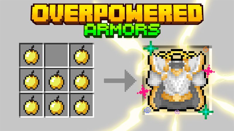 Overpowered Armors by Kubo Studios (Minecraft Marketplace Map