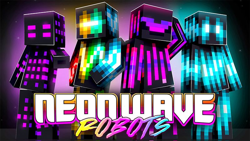 Neon Wave Robots on the Minecraft Marketplace by The Craft Stars
