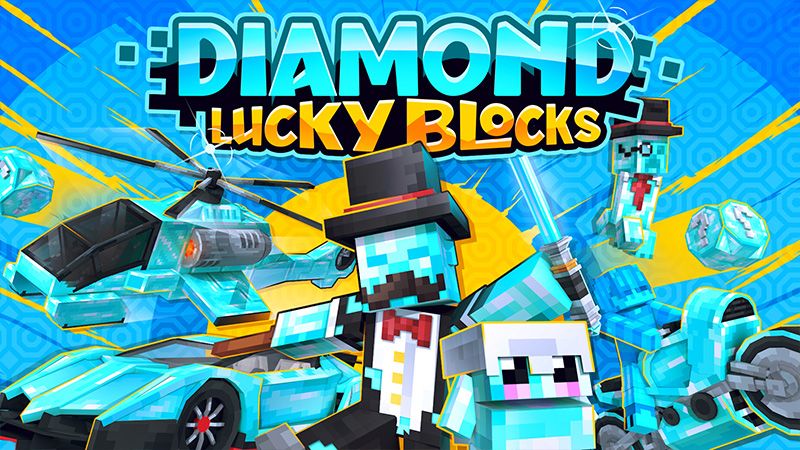 Diamond Lucky Blocks on the Minecraft Marketplace by Odyssey Builds
