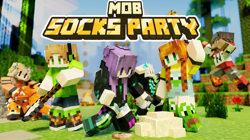 Mob Socks Party on the Minecraft Marketplace by Owls Cubed