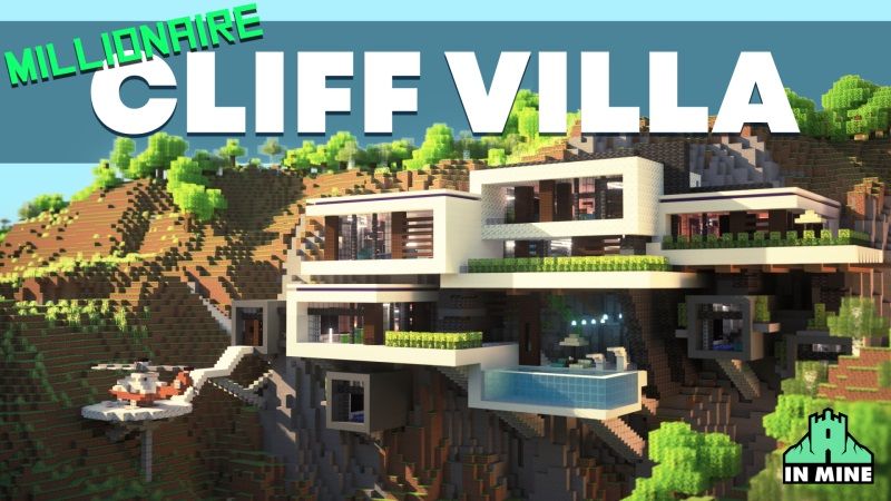 Millionaire Cliff Villa on the Minecraft Marketplace by In Mine