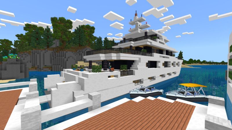 Oceanic Modern Mansion by CrackedCubes